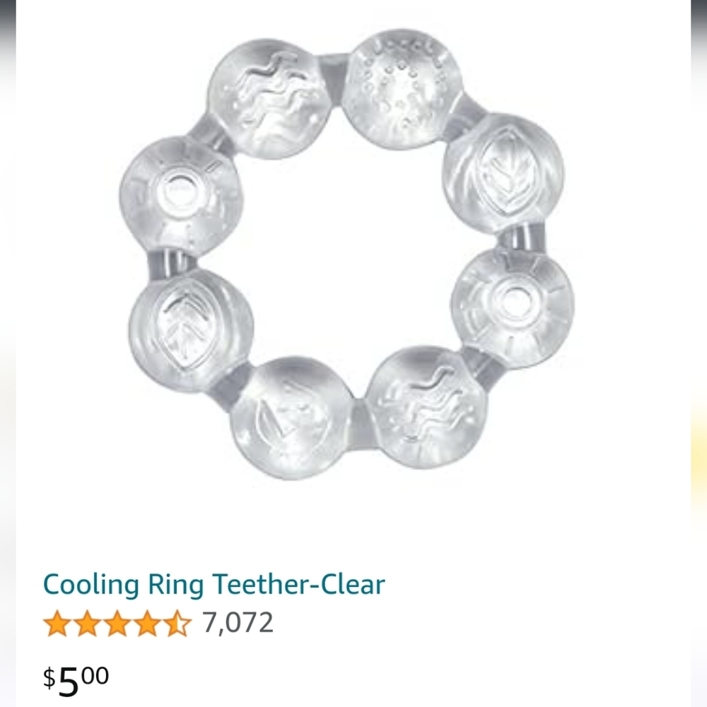 Clear Cooling Ring Teether